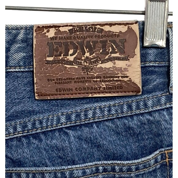 Vintage Edwin Denim Jeans Boot Cut Blue Wash Mens 30 x 30 Waist 28 - Picture 8 of 9